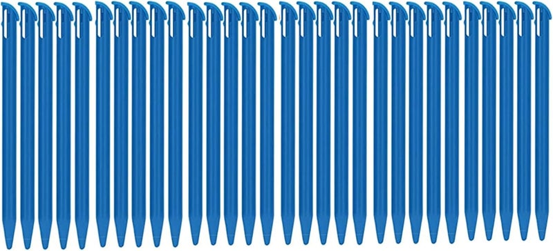 XHBTS 30 Pieces Plastic Replacement Touchscreen Stylus Pen, Compatible with Nintendo New 3DS XL, New 3DS LL (Blue) - Image 1
